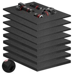 8 PCS Polyurethane Foam Sheets Cuttable Packing Inserts 16x12x0.4/0.8 Inch