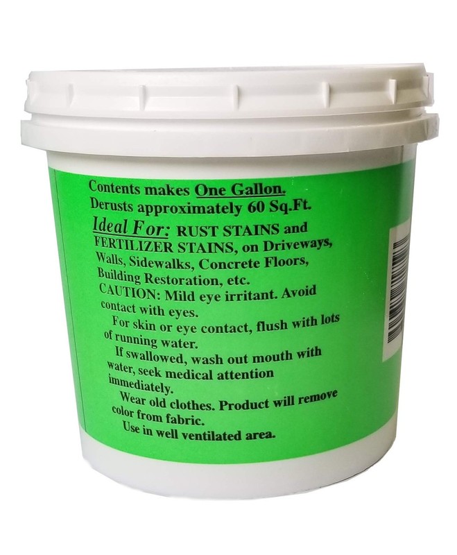 Singerman Laboratories Rust Remover for Concrete (22 oz makes one gallon) USA gallery