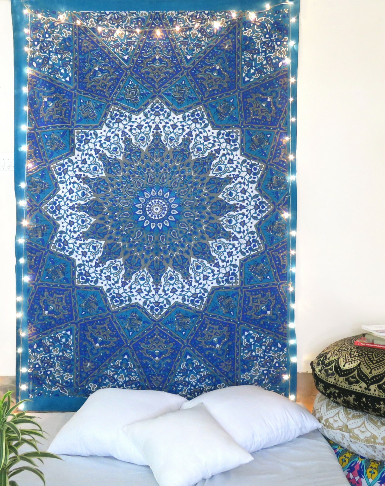 Indian Twin Hippie Mandala Bedspread Wall Hanging Bohemian Ethnic Throw Tapestry gallery