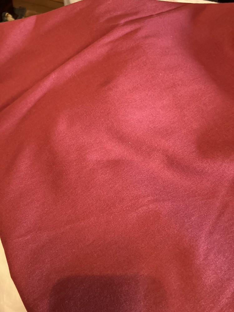 60" x 100” Long Rectangular Maroon Tablecloth - Polyester Poplin Tablecloth