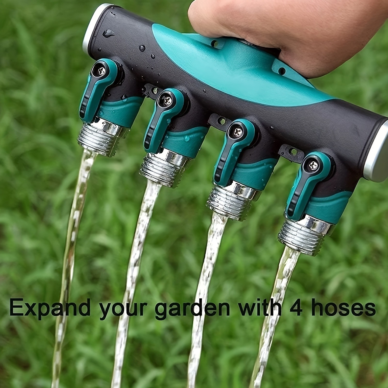 4-Way Garden Hose Splitter - Multi-Hose Water Distribution for Lawn & Garden gallery