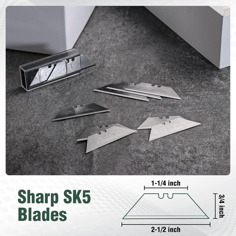 FLISSA Replaceable Blade Folding Knife 3-in-1 Pocket Hunting Knives G10 Handle gallery