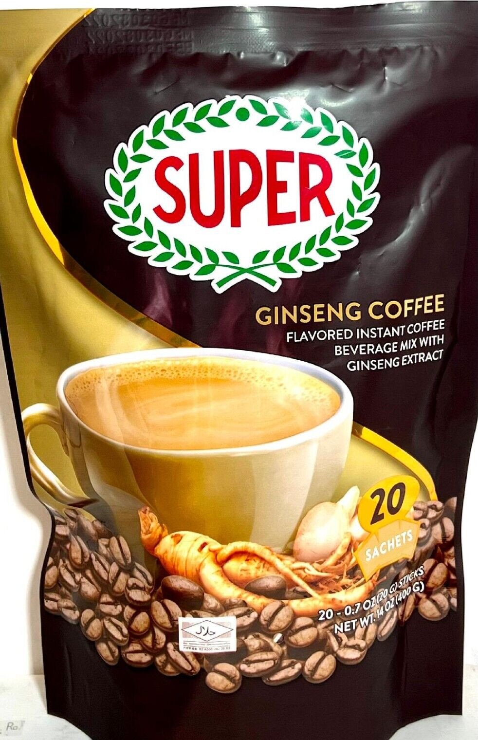 Super 3-In-1 Instant Ginseng Coffee 20 Sachets x 20g ~ US SELLER gallery