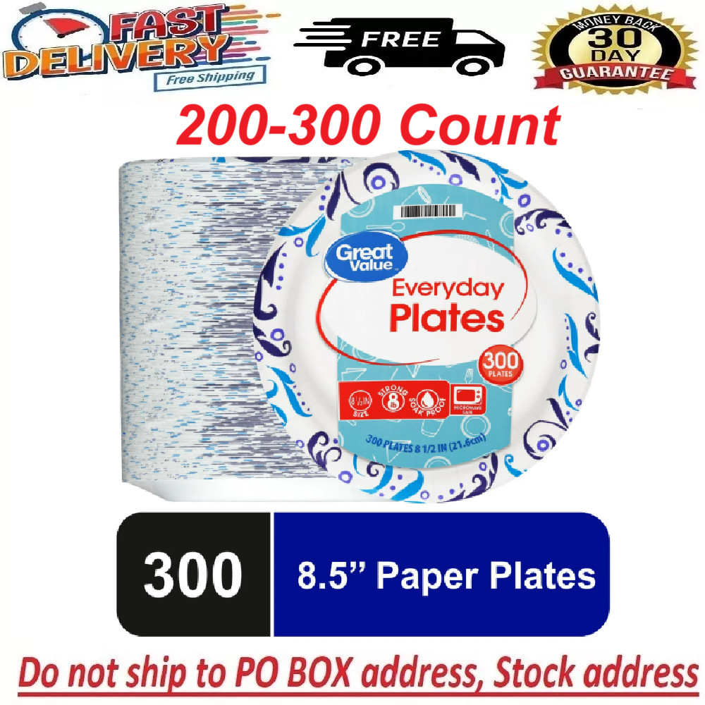 Great Value Everyday Strong, Soak Proof, Microwave Safe, Disposable Paper Plates gallery