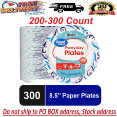 Great Value Everyday Strong, Soak Proof, Microwave Safe, Disposable Paper Plates