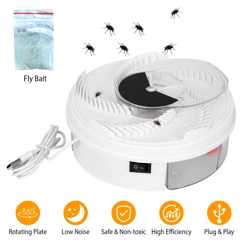 USB Flytrap Automatic Fly Catcher Pest Catcher Fly Killer Electric Fly Trap gallery