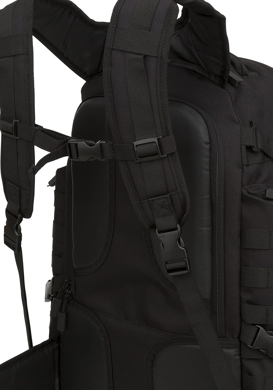 64.3L Tactical Internal Frame Backpack Large Capacity Hiking Pack Black 4