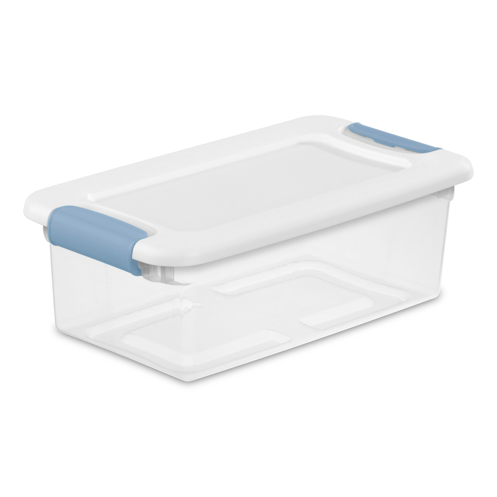 Sterilite 6 Qt. Plastic Stackable Storage Box with Latching Lid, Clear (12 Pack) gallery