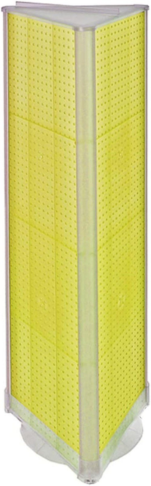 Azar 700450-YEL Three-Sided Spinning Pegboard, Yellow Translucent Pegboard - Yel gallery
