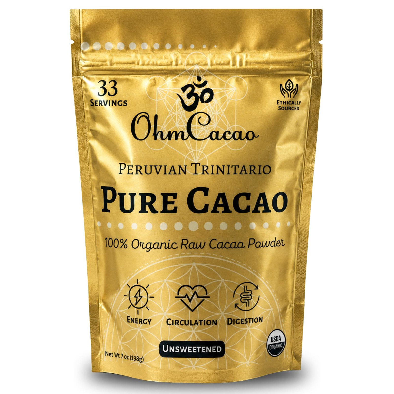 Pure Raw Organic Cacao Powder | Premium Ceremonial Grade Cacao | Natural Sour... gallery