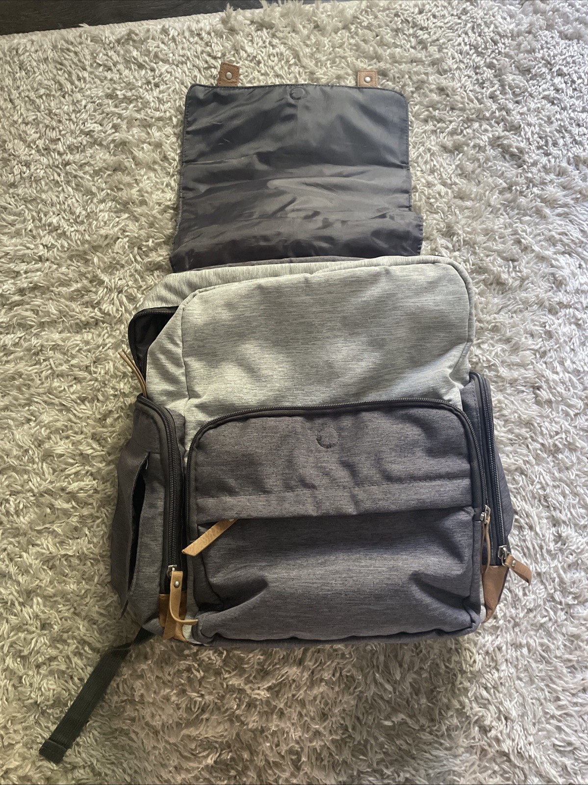 Eddie Bauer First Adventure Backpack Multi-compartments Padded Zip Closures 2