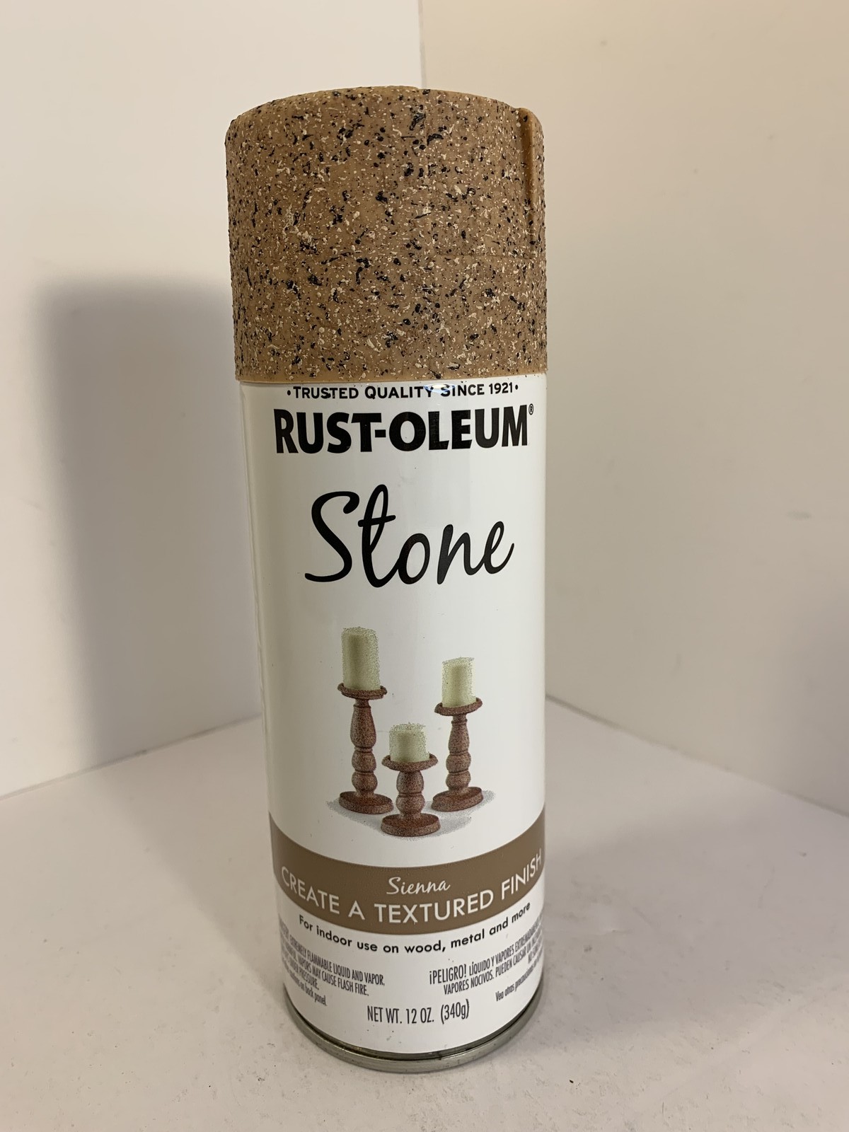Rust-Oleum Stone Textured Finish Spray Paint - Sienna - 12 oz - Indoor Use gallery