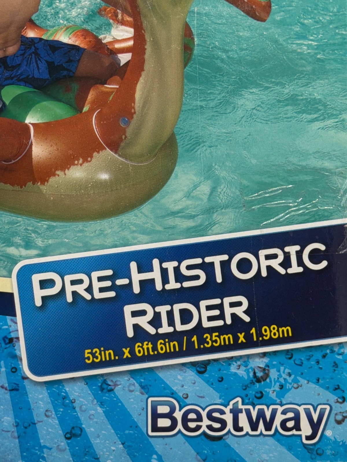 H2OGO! Pre-Historic Inflatable Pool Rider For Kids & Adults Over 6 Ft Wide Heavy gallery