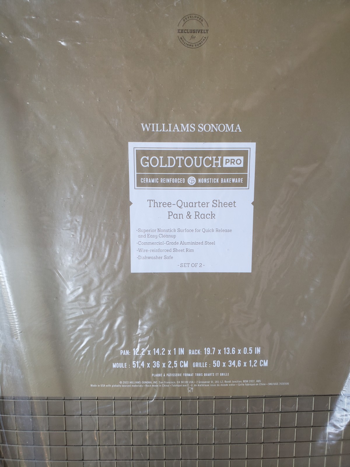 Three William Sonoma Goldtouch Pro Three - Quarter Nonstick Non-Corrugated Pans gallery