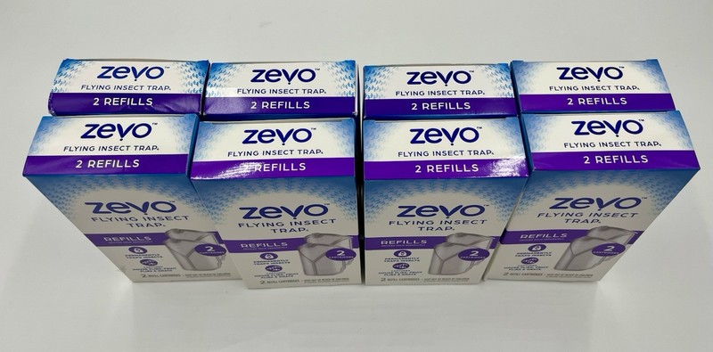 16 total Zevo flying insect trap refill cartridges - no device - easy to use gallery