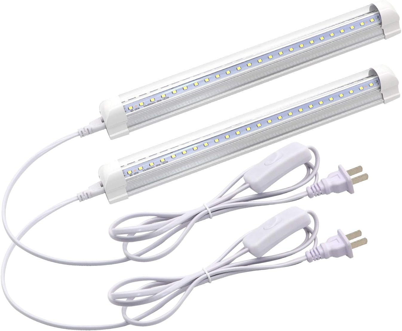 LED Shop Light Fixture, 12Inch 9W, 1080LM, 6500K, T8 V-Shape Integrated Tube Lig gallery