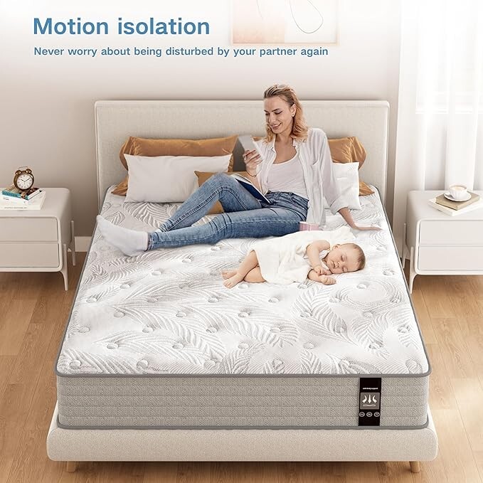 12" 14" Memory Foam Spring Hybrid Mattress Twin Full Queen King Size in a Box gallery