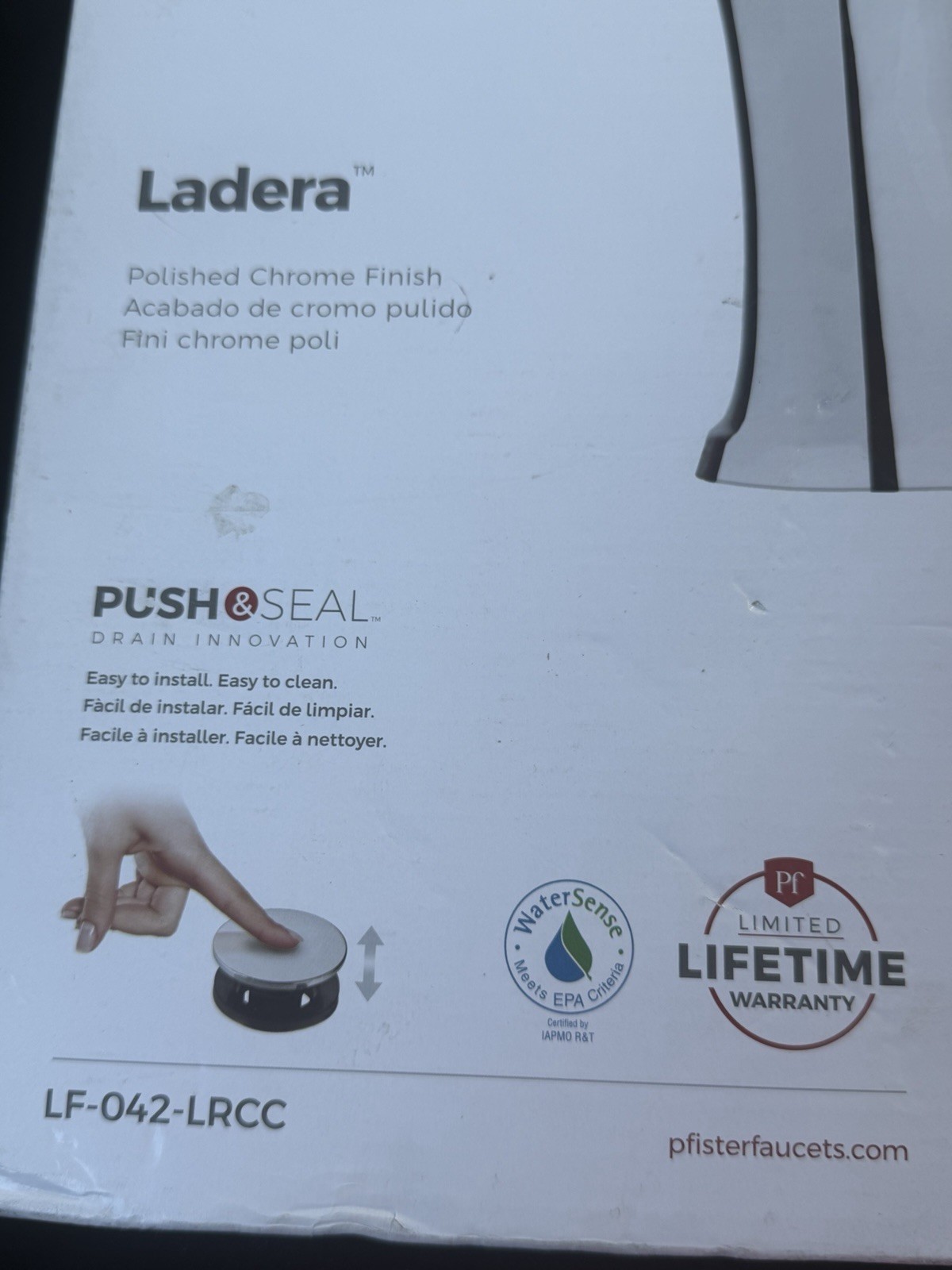PFISTER LADERA LF-042-LRCC SINGLE HANDLE BATHROOM FAUCET POLISHED CHROME FINISH gallery