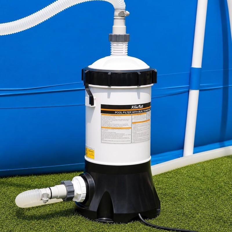 Durable Above Ground Pool Filtration System - 1.5" Fitting, 25 GPM Flow Rate gallery
