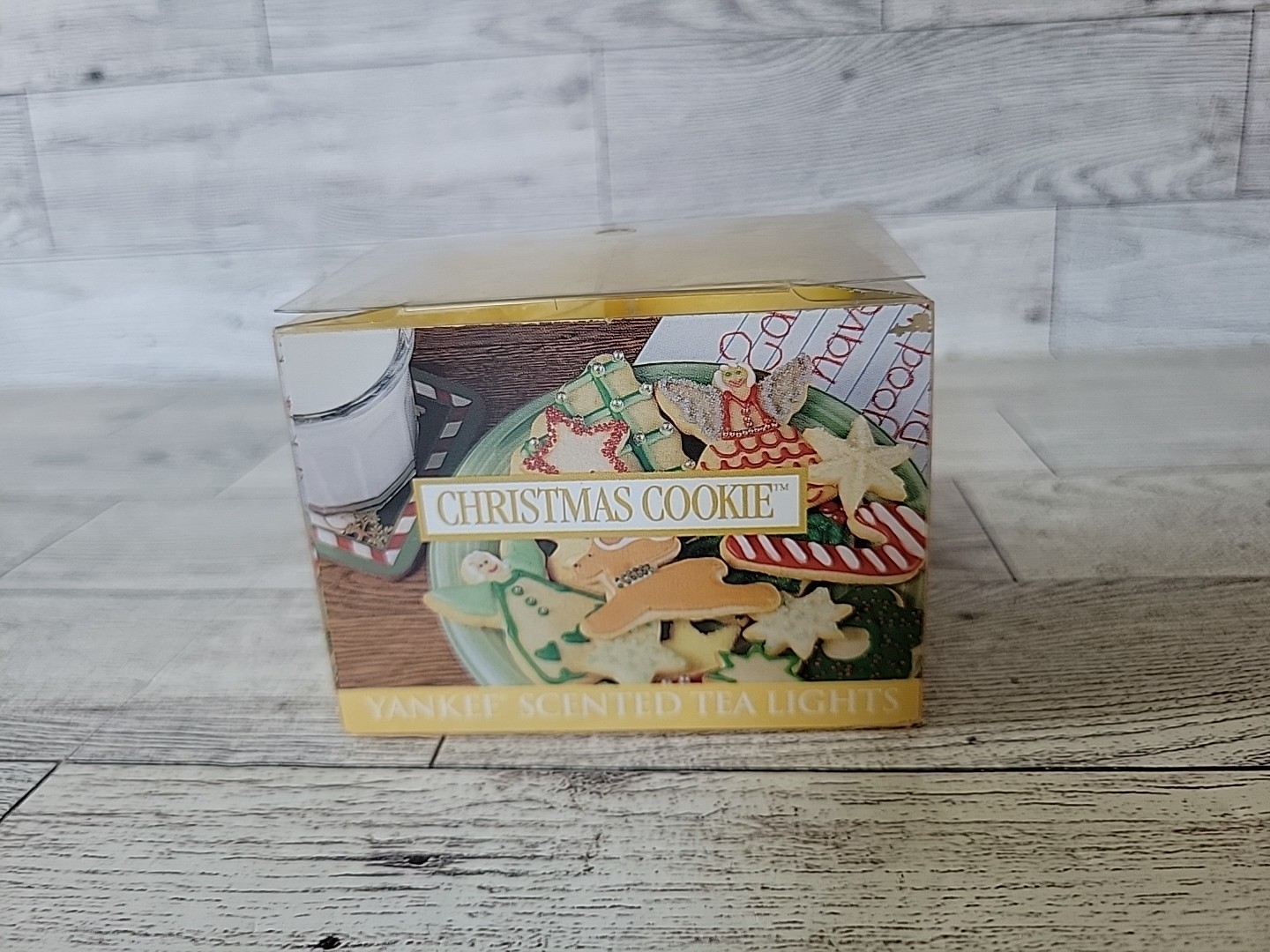 Yankee Candle Open Box 10 Christmas Cookie Scented Tea Lights Holiday Festive gallery