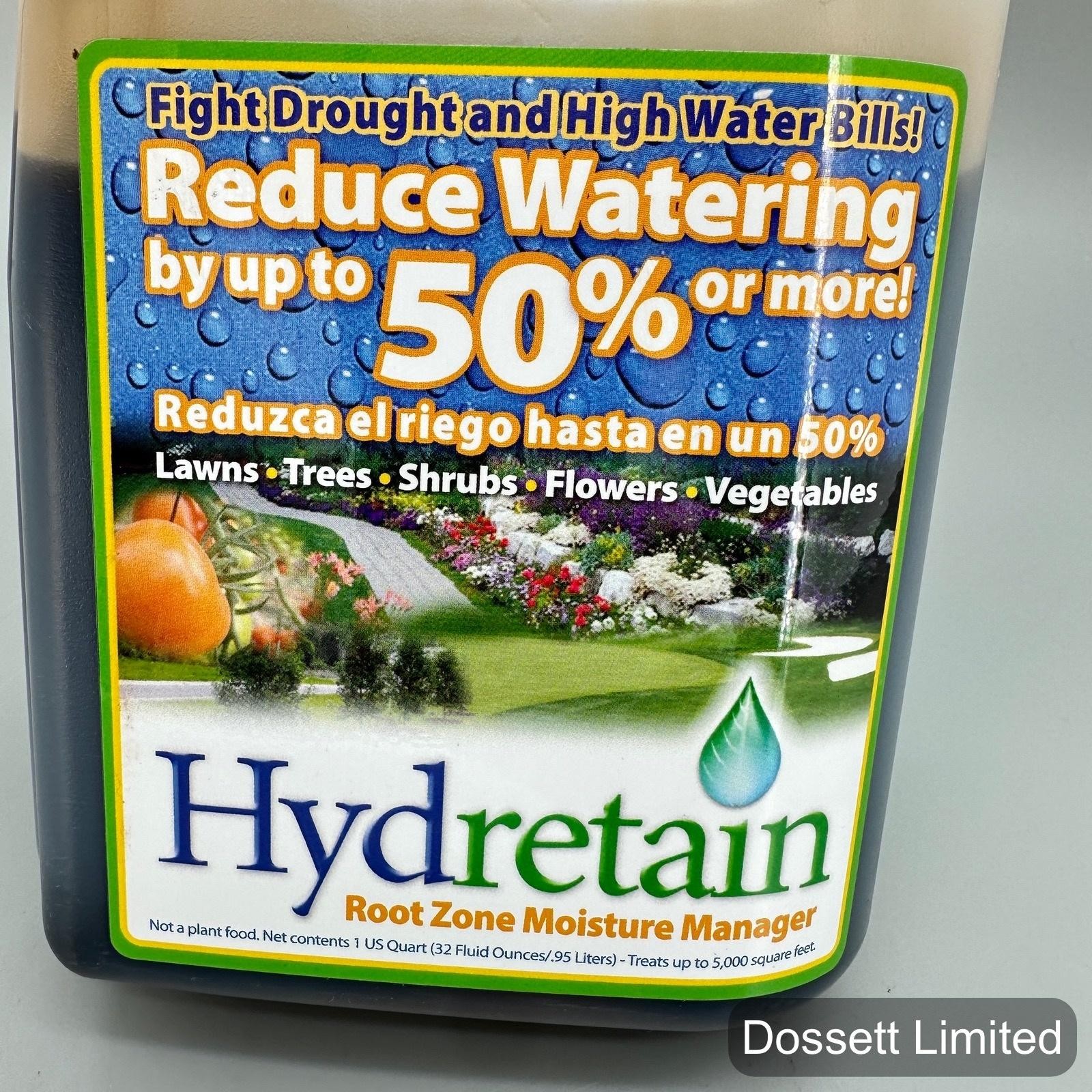 Hydretain Root Zone Moisture Manager Soil Amendment 1 Quart Reduce Watering 50% gallery