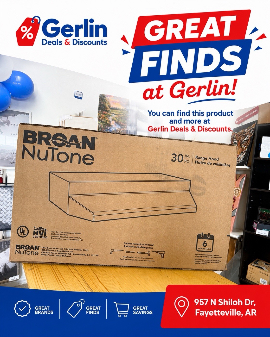 Broan-Nutone 30" White Range Hood gallery