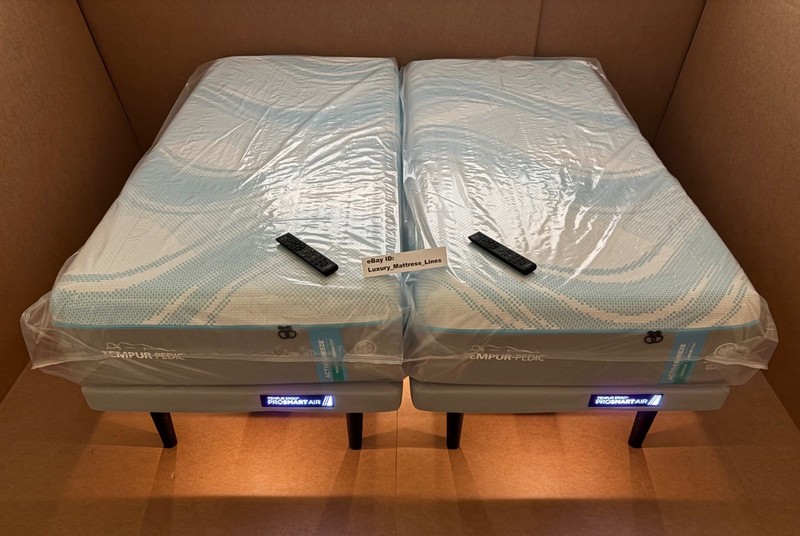 Tempurpedic ActiveBreeze Split King Mattress W/Pro Smart Air Adjustable Base NEW gallery