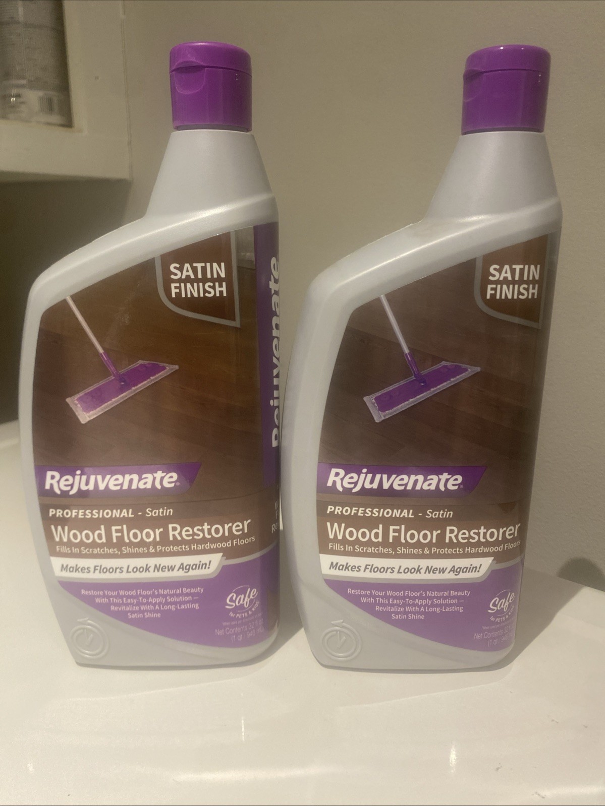 2 Rejuvenate Wood Floor Professional Restorer Satin/Matte Finish 32oz New gallery