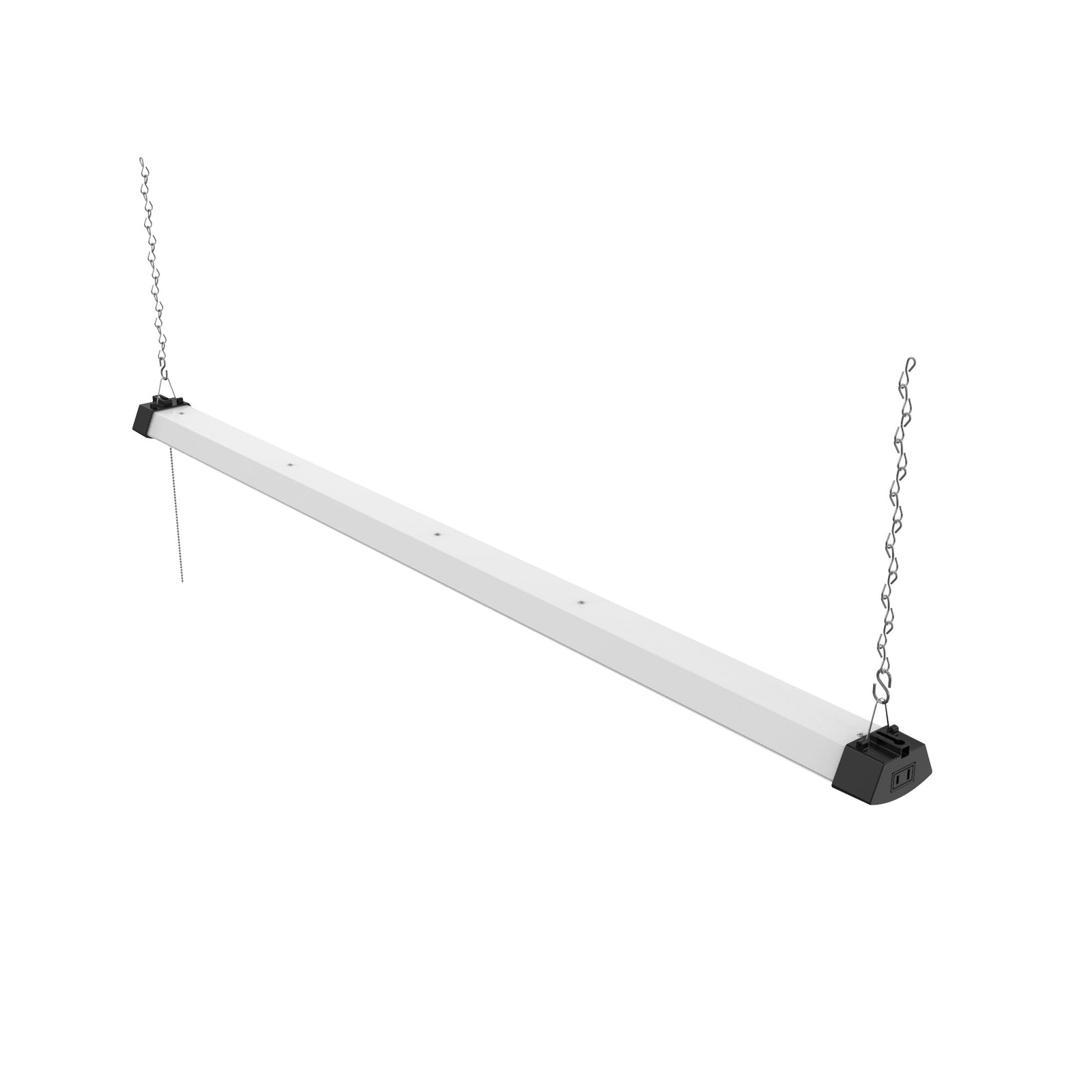 DYMOND 4FT 40W Wraparound LED Shop Light Fixture with Pull Wraparound, White gallery