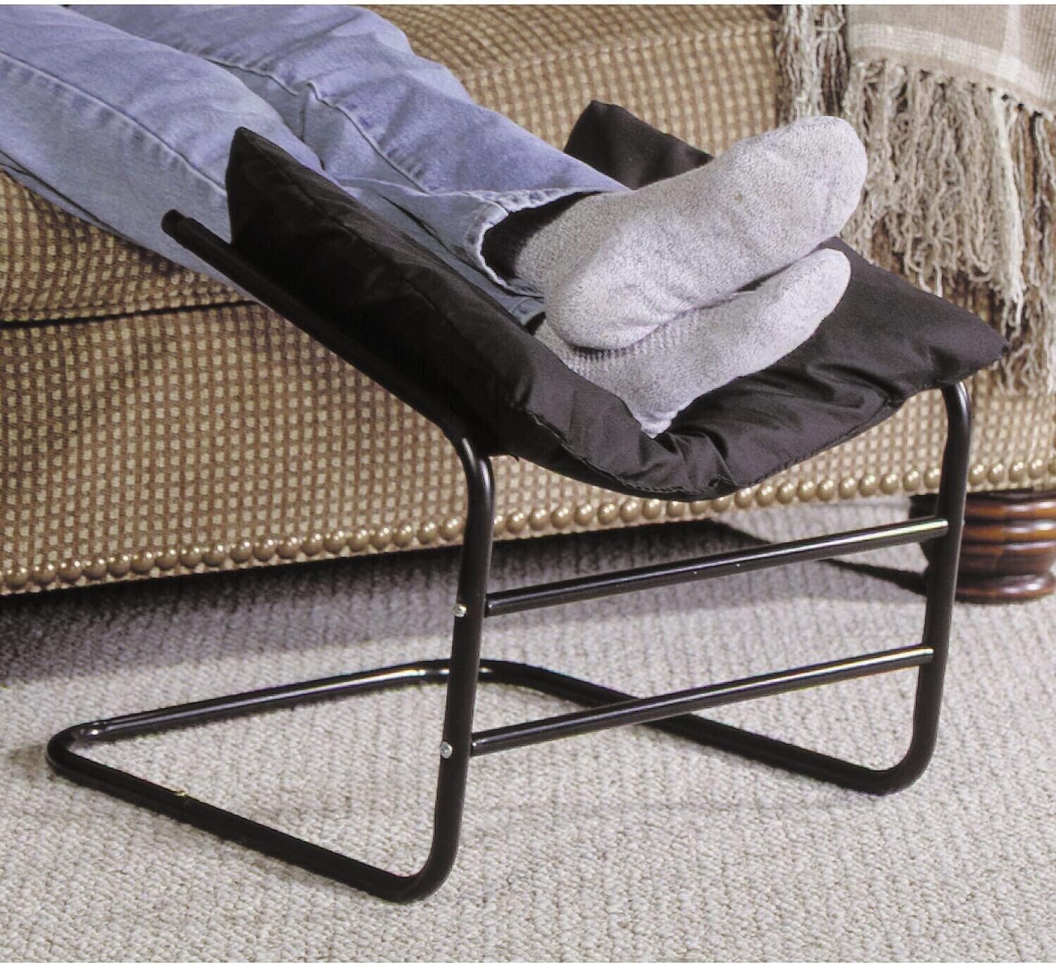 Supportive Padded Leg Rest Foot Stool Relaxation Improve Circulation Ottoman NEW gallery
