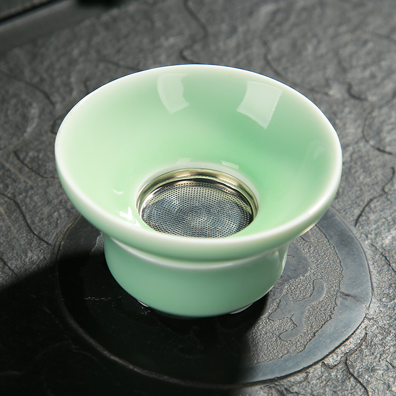 Chinese Tea Set Single Item Porcelain Gaiwan Tea Cup Pitcher Tea Strainer New gallery