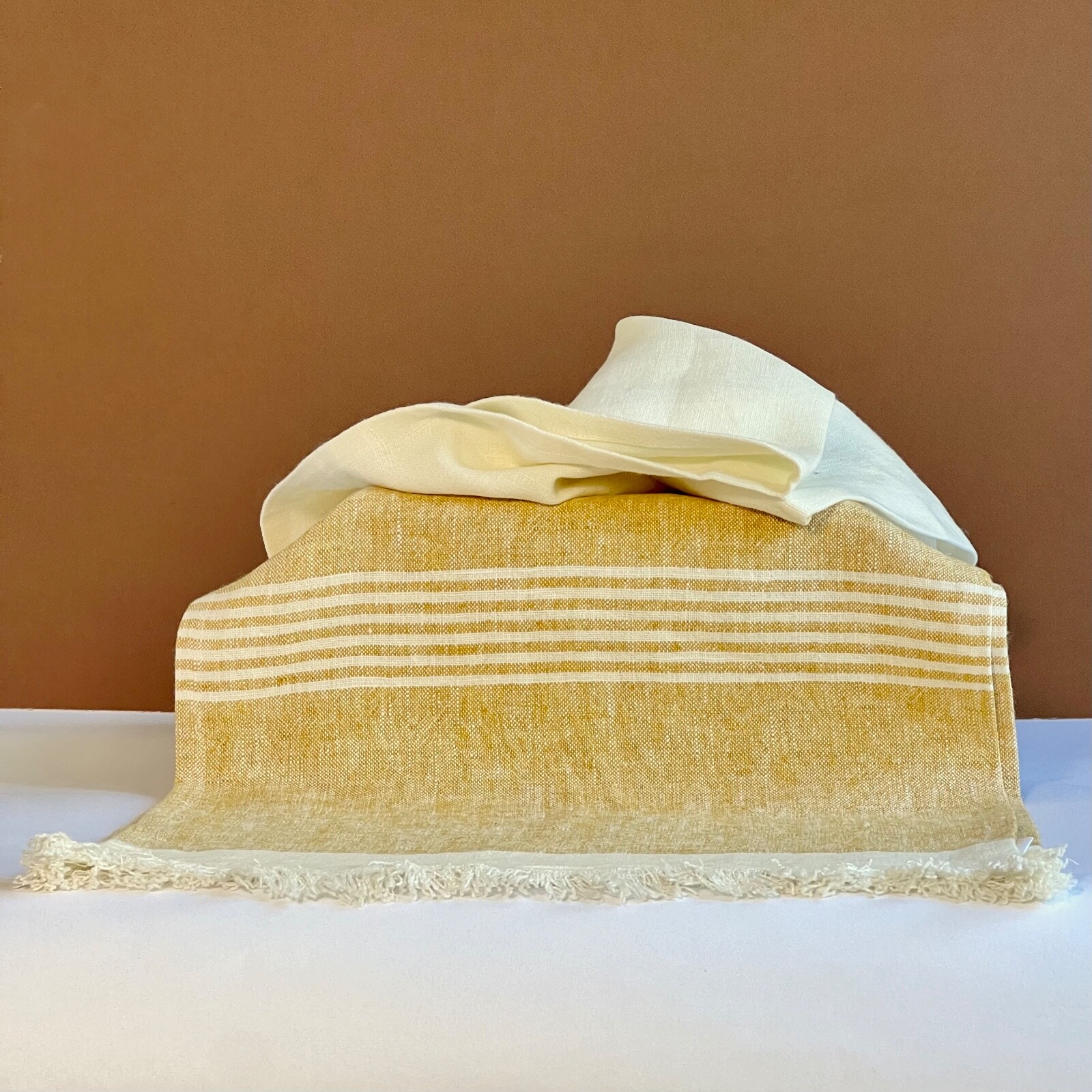 Pure Luxury Linen Table Runner 16 x 77 Inches 100% Linen NWOT gallery
