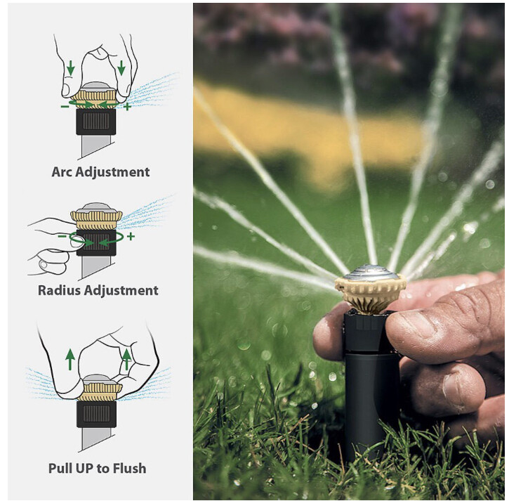3 Pack - Rain Bird R-Van Adjustable Rotary Nozzles - 8'-14', 17'-24', 13'-18' gallery