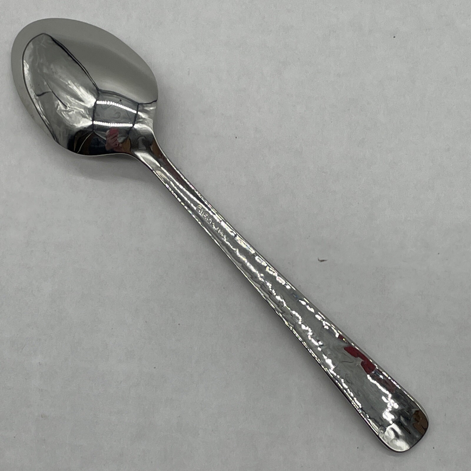 Oneida Silver Martele Teaspoon 6-1/8", Deluxe Stainless Hammered Glossy Spoon gallery