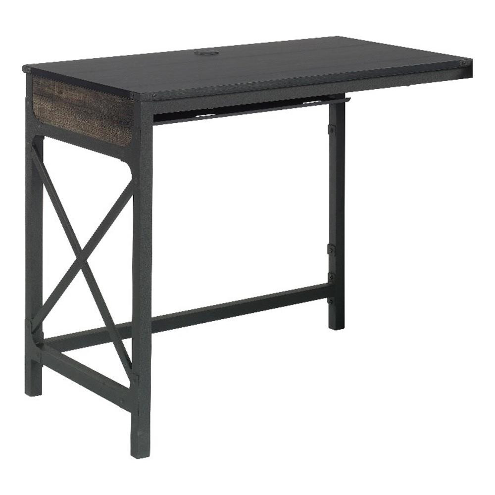 Pemberly Row Engineered Wood/Metal 36" Desk Return in Carbon Oak gallery