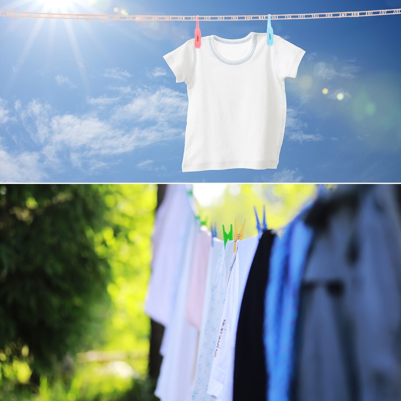 Windproof Clothesline, 5M 16.4ft Plastic Non-Slip Clothes Drying Rope, Grey gallery