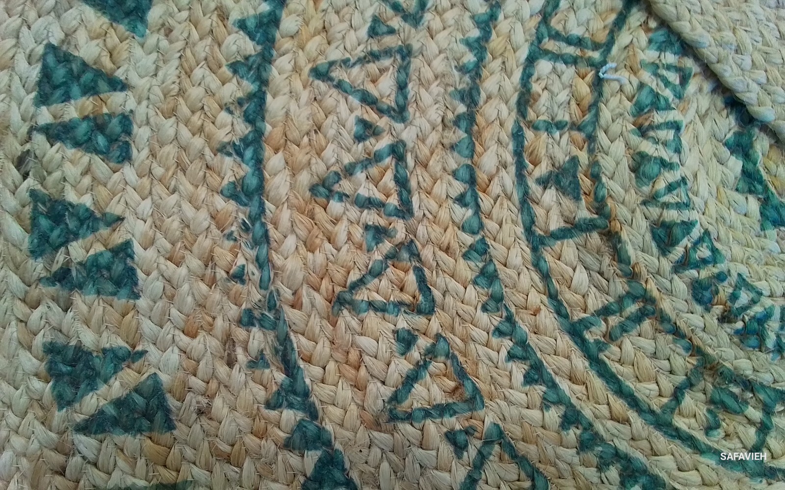 AQUA NATURAL 5'-0" x 5'-0" Broken Thread Rug, Reduced Price 1172769392 NF802A-5R gallery