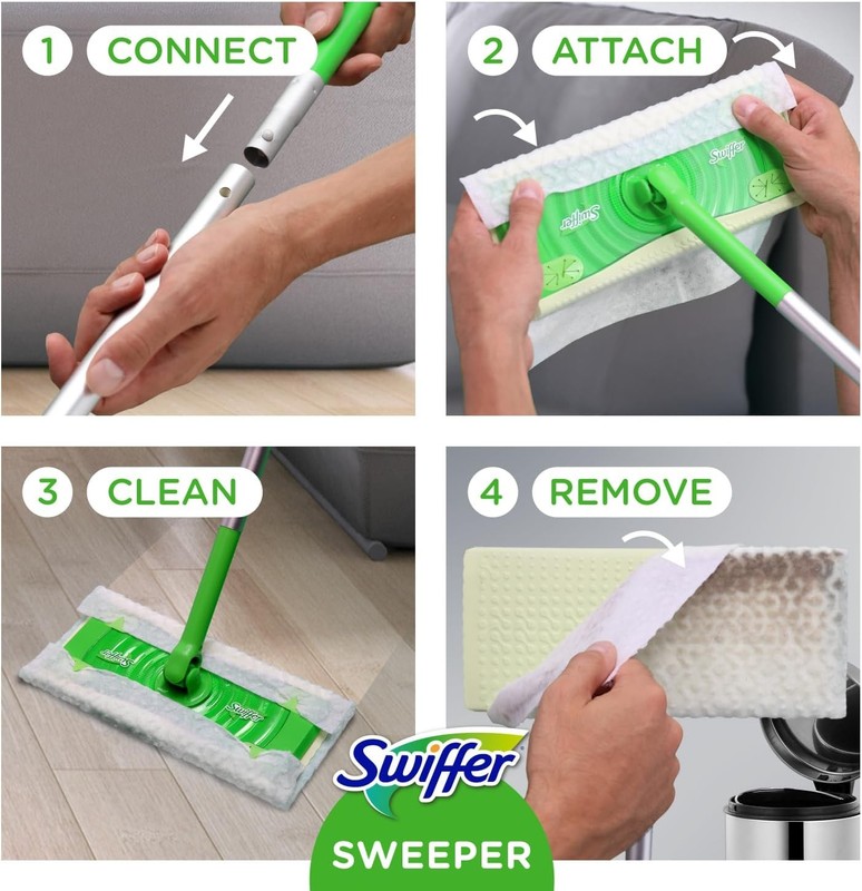 Sweeper 2-In-1 Mops for Floor Cleaning, Dry and Wet Multi Surface Floor Cleaner gallery