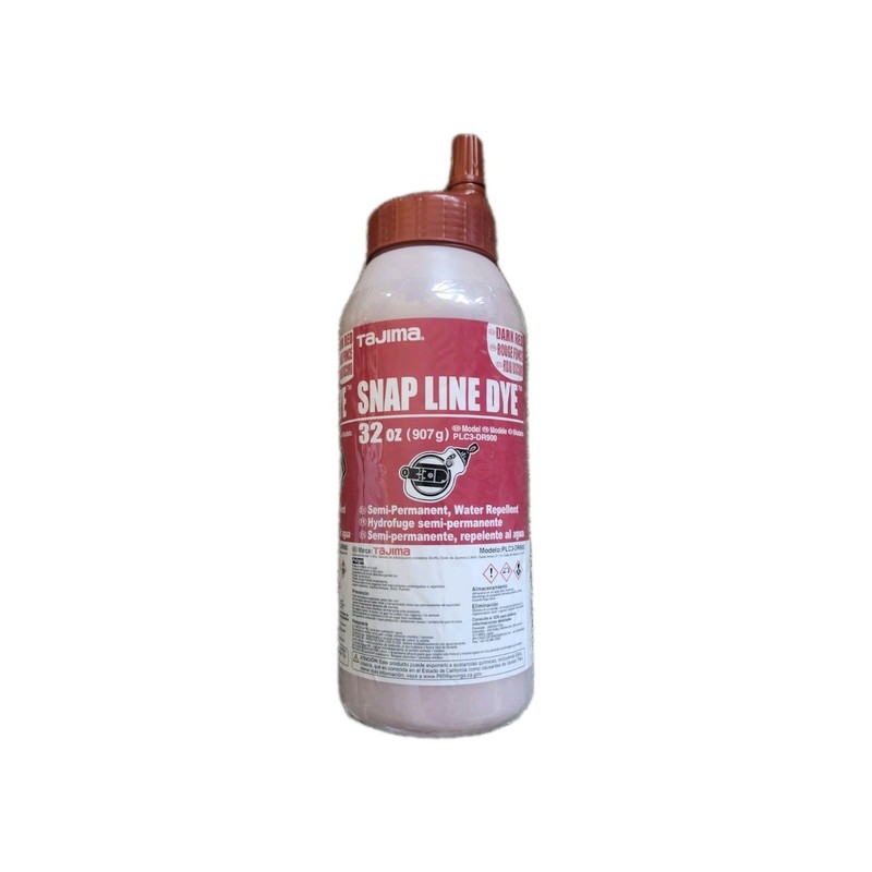 Tajima PLC3-DR900 Snap Line Dye Semi-Permanent Chalk 907g/32 oz Dark Red gallery