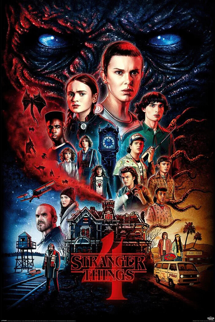 Stranger Things 4 - TV Show Poster (Regular One Sheet Season 4) (Size: 24 x 36") gallery