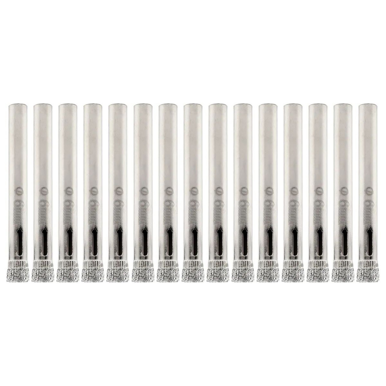 15Pcs/Set 6mm 1/4"Shank MINI Diamond Coated Drill Bit Marble Glass Drilling Tool gallery