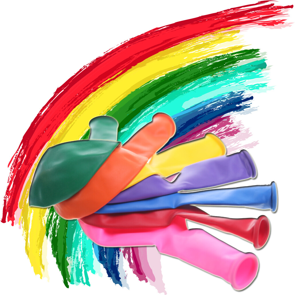 PMLAND 100 Pieces Rainbow Set Assorted Color Latex Party Balloons 12 Inches gallery