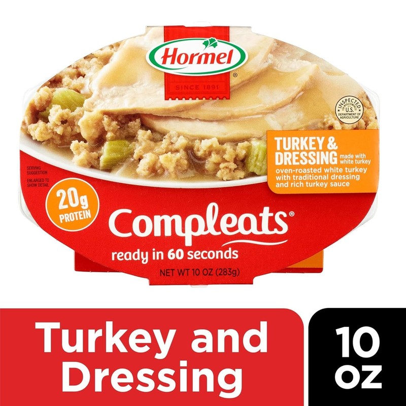 HORMEL COMPLEATS Turkey & Dressing Microwave Tray, 10 oz. (6 Pack) Free Shipping gallery