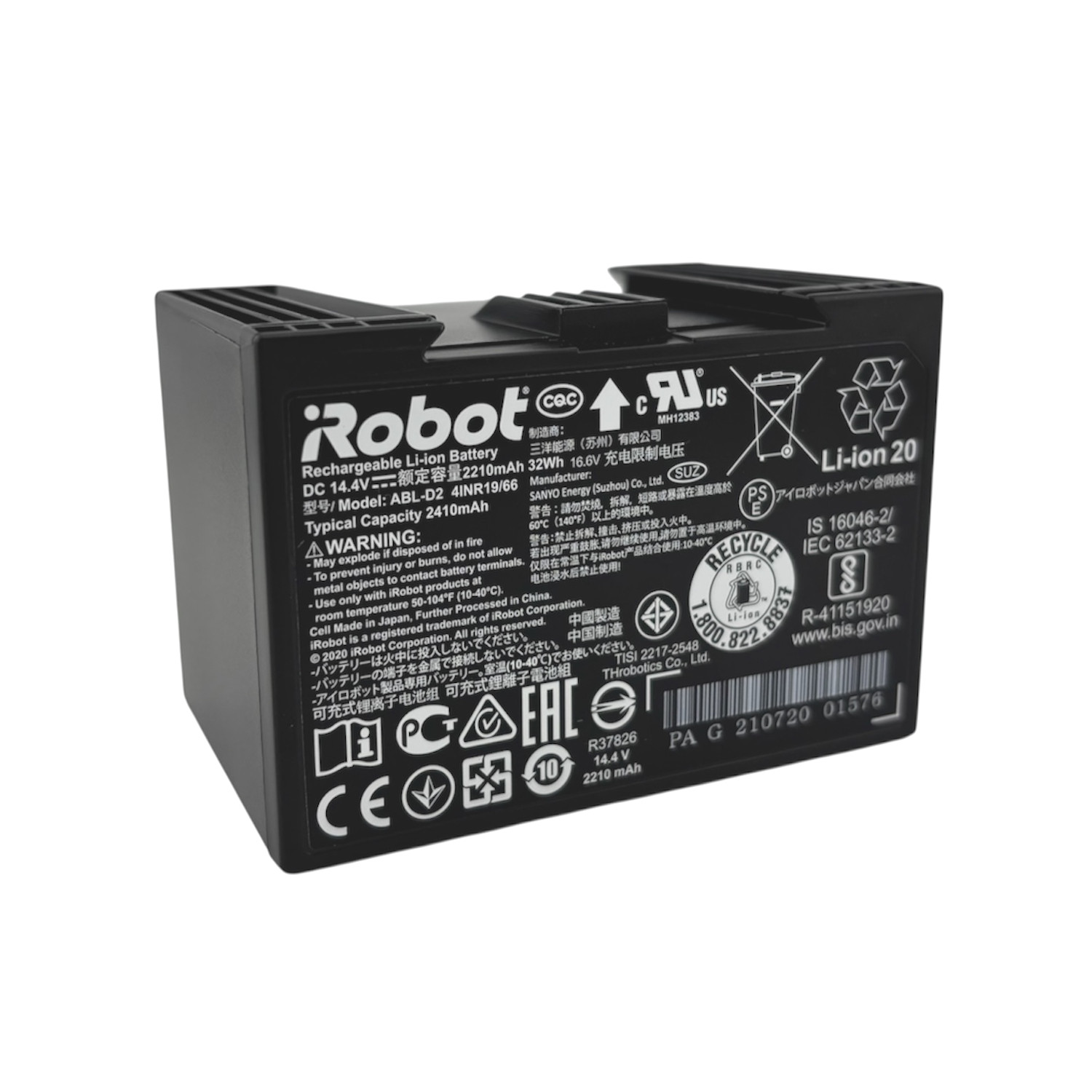 Genuine iRobot Roomba i8 i8+ High Capacity Lithium Ion Battery 2410mAh - ABL-D2 gallery