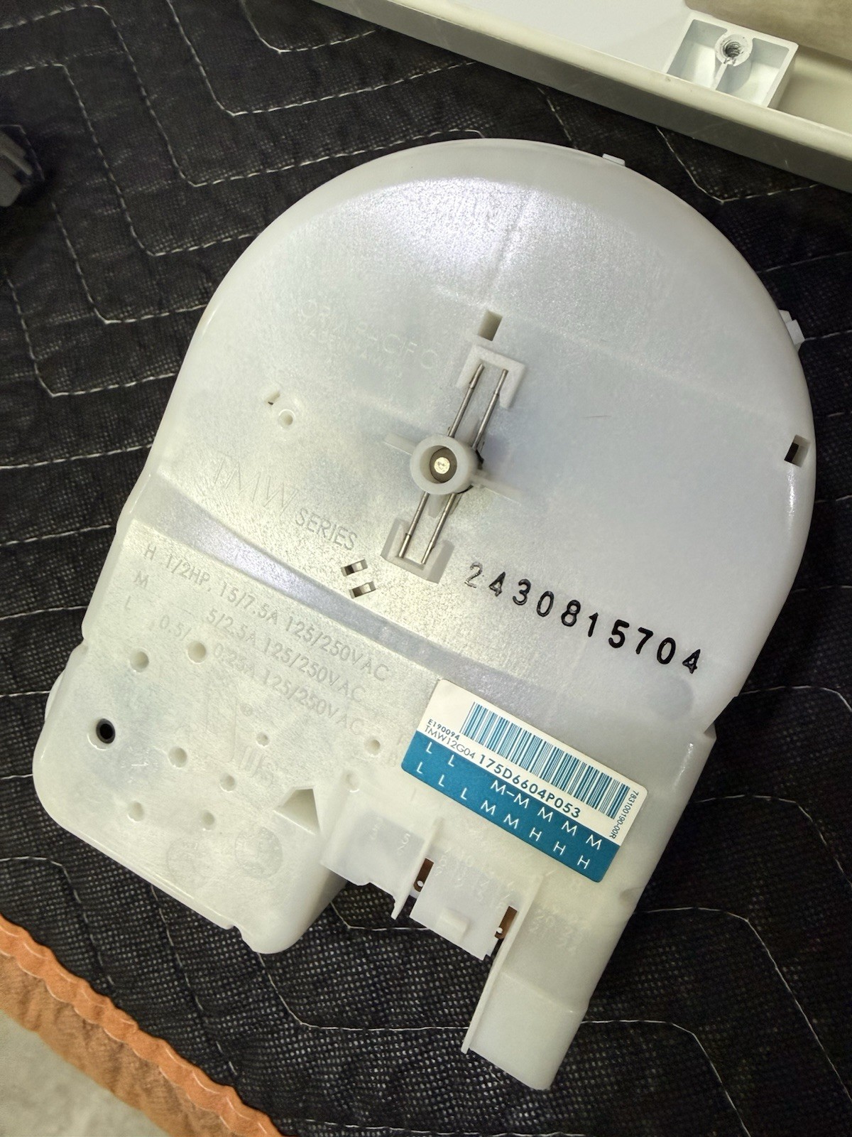 GE Hotpoint Washer Timer P# 175D6604P053 WH12X10527 gallery