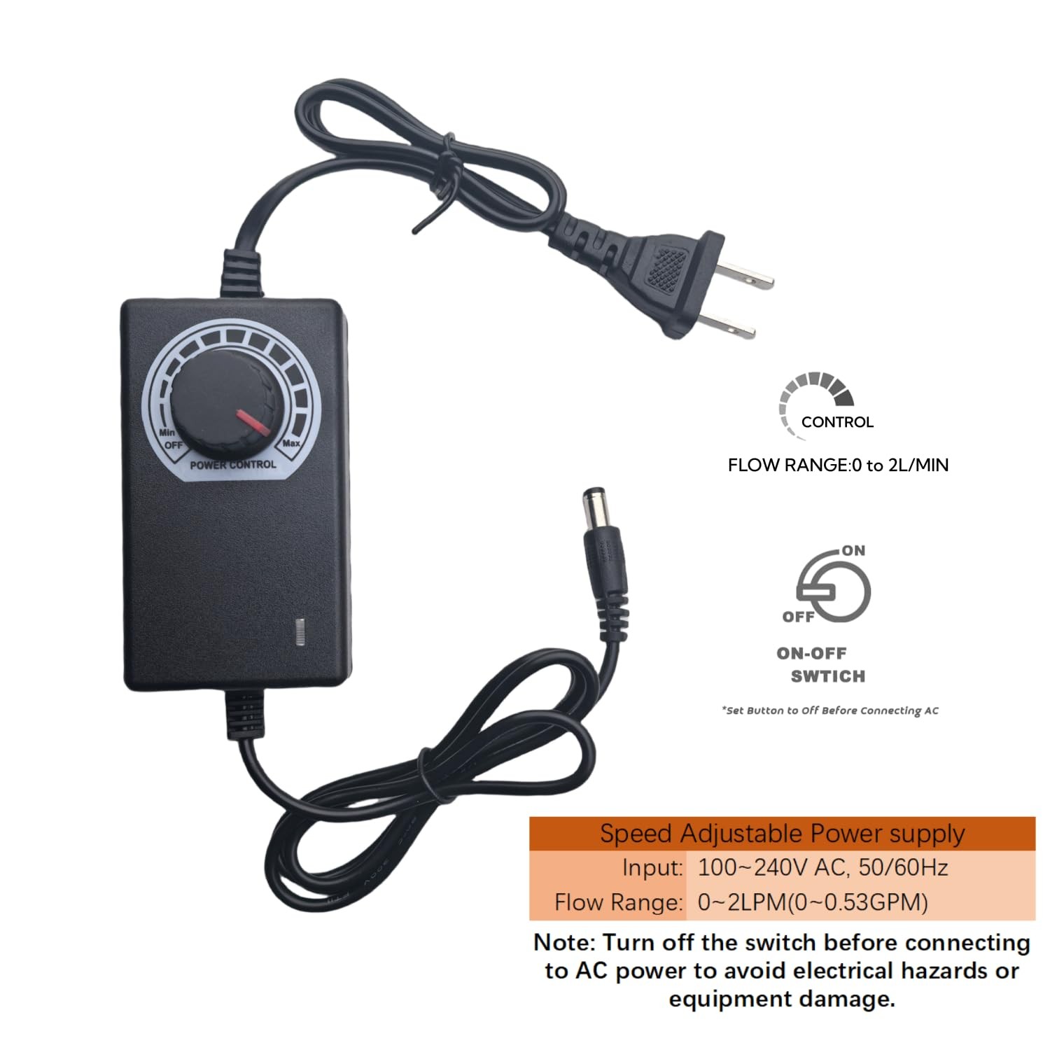 Electric Water Transfer Pump 110V Speed Adjustable - Food Grade Self-Priming Sip gallery