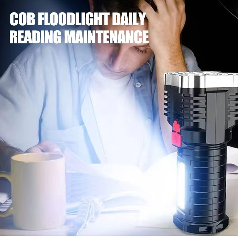 Super Bright LED Torch Flashlight+USB Rechargeable Tactical Camping Outdoor Lamp gallery
