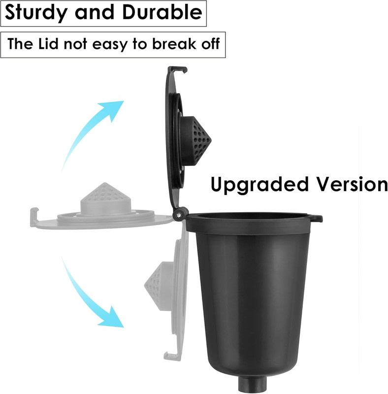 Reusable Filter Cup for Cuisinart (Upgraded Version - 2 PACK Black) gallery