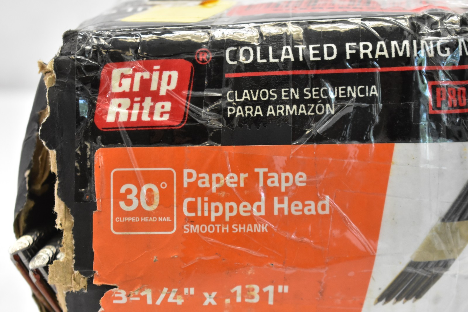 Grip Rite GRSP12DZ 3-1/4" x .131" Collated Framing Nails 30° Clipped Head READ gallery