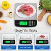 Large Digital Kitchen Scale Black 40KG/88LB Commercial Food Weight Scale Cook... gallery